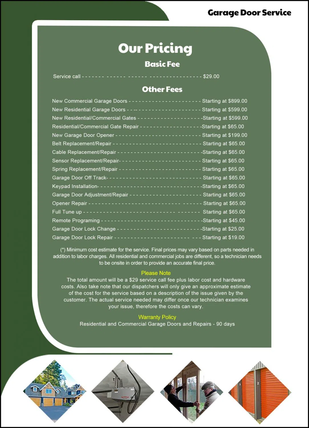 Metro Garage Doors Cedar Hill, TX 469-225-3632